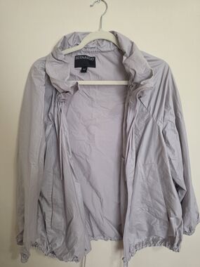 Bernardo Light Gray Windbreaker Jacket